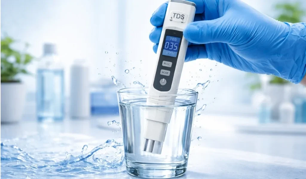 Water TDS Testing.